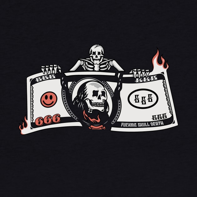 Money and Skull, Money and Money by gggraphicdesignnn